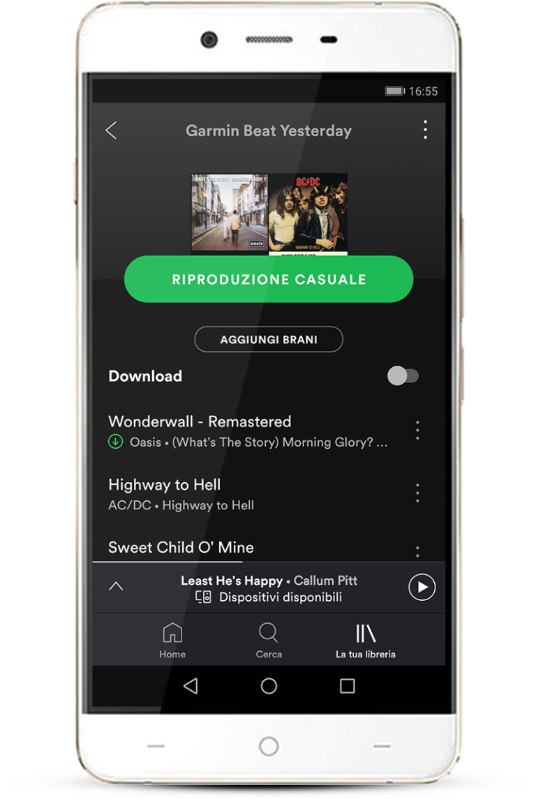 spotify offline garmin