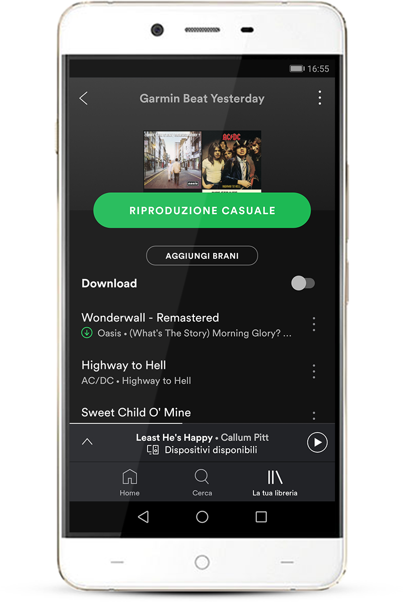 spotify offline garmin