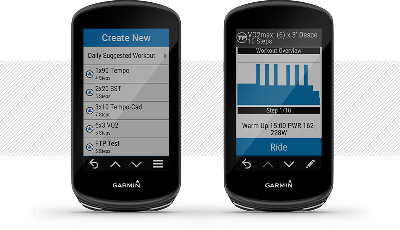 edge 1030 plus allenamenti suggeriti