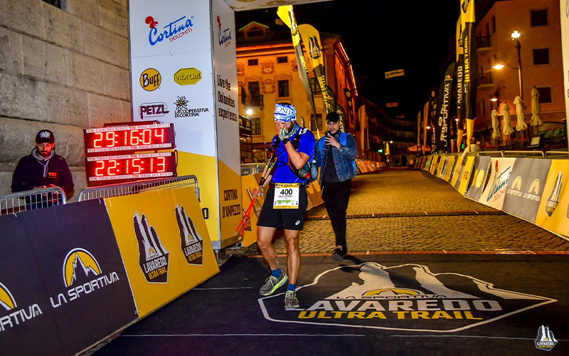 il pozz al traguardo della lavaredo ultra trail