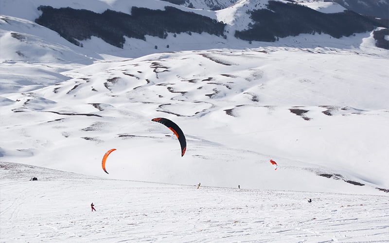dove fare snowkite