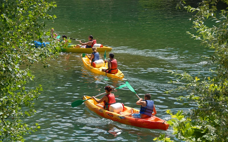 kayak nei fiumi
